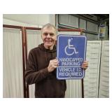 12 x 18" HANDICAP PARKING Metal Sign