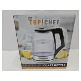 New Top Chef 1.8 Liter LED Glass Kettle