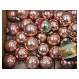 Vintage Christmas Shiny Brite Ornaments Pink +