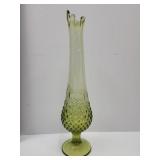 MCM Fenton Swung Glass 14.5" Vase