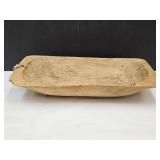 Primitive Dough Bowl 19  L  x 10" w