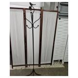 Wrought Iron 3 Piece 6 FT Tall Coat Tree