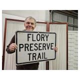 24 X 18" FLORY PRESERVE TRAIL Metal Sign
