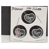 3 Grams Silver Different Designs