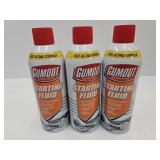 3 Cans Gumout Starter Fluid