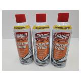 3 Cans Gumout Starter Fluid