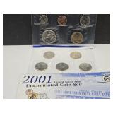 2001 UNC US MInt Proof Set