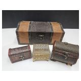 Lot of Dresser Boxes 3.5"-13"