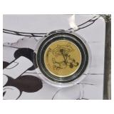 Steamboat Willie 1/1000th Gold Coin