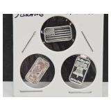 3 Grams Silver Different Designs