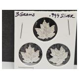 3 Grams Silver Different Designs