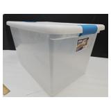 64 QT Clear Sterilite Storage Tote.