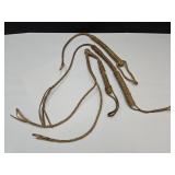 3 Vintage Rawhide Bull Whips