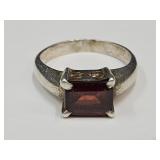 925 Sterling Silver Ring with Gemstone SZ 9