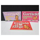 3 Signed Autographed Jim Davis Garfield Books