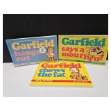 3 Signed Autographed Jim Davis Garfield Books