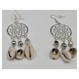 Silver Plated Dreamcatcher Earrings