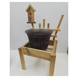 Plant Stand w/Pot 15"x29"h