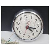 USA Metal Sears Clock 8.5"W