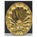 Large Brass Wall Candle Sconce 14"x18" H