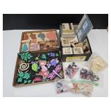 Crafting Lot of Rubber Stamps, Stencils +