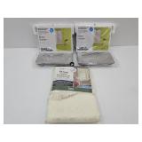 4  New Sheer Curtains 60 x 63"  & Damask