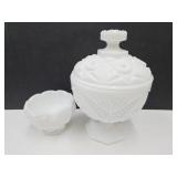 Imperial Glass Covered Candy Dish & Westmoreland h