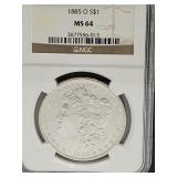 1885 O Silver  Morgan Dollar Coin