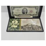 1963 UNC Red Seal 2 Dollar Currency Note