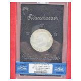 1972 Graded PF68 Silver Ike Dollar Coin