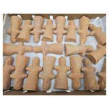 40 Terracotta / Clay Pottery 3 3/4" h Warriors