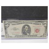 1963 $5 Red Seal Note