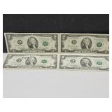 4 - 2003A $2 Bills