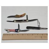 4 Pocket Knives  Remington & Clover Brand +