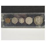 1910 Year Coin Set with Silver Coins