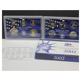 2002 US Mint Proof Coin Set