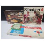 VTG Game Lot ,Monopoly Challenge, Yahtzee,Puzzle+