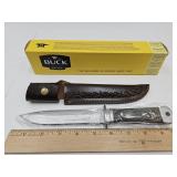 New Buck 10" Knife w Sheath