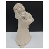 Bright Eyes Austin 1987 Little Girl w/Cat Statue