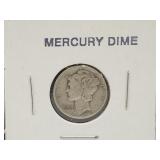 1941 Silver Barber Mercury DIme Coin