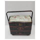 Chinese 3 Tier Lacquer Wedding Basket  SEE PICS