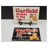 Signed Jim Davis Garfield Books SALLY Brought In