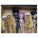 LOL Dolls and  monster high dolls.