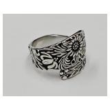 New 925 Silver Adjustable Ring