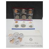 1988 Uncirculated Coin Set w D & P Mint Marks