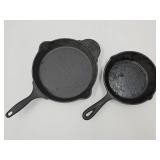 2 Cast Iron Skillets Pioneer Woman &  W.K. M.