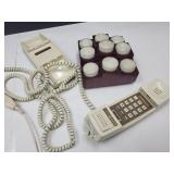 GE Push Dial Phone & Candle Votive Centerpiece