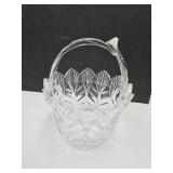 8" h  Beautiful Portico Glass Basket