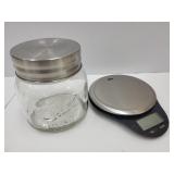 Battery Operated Scale & Counter Top Jars