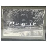 Framed Turkey Run Indiana Bridge Picture 17x13